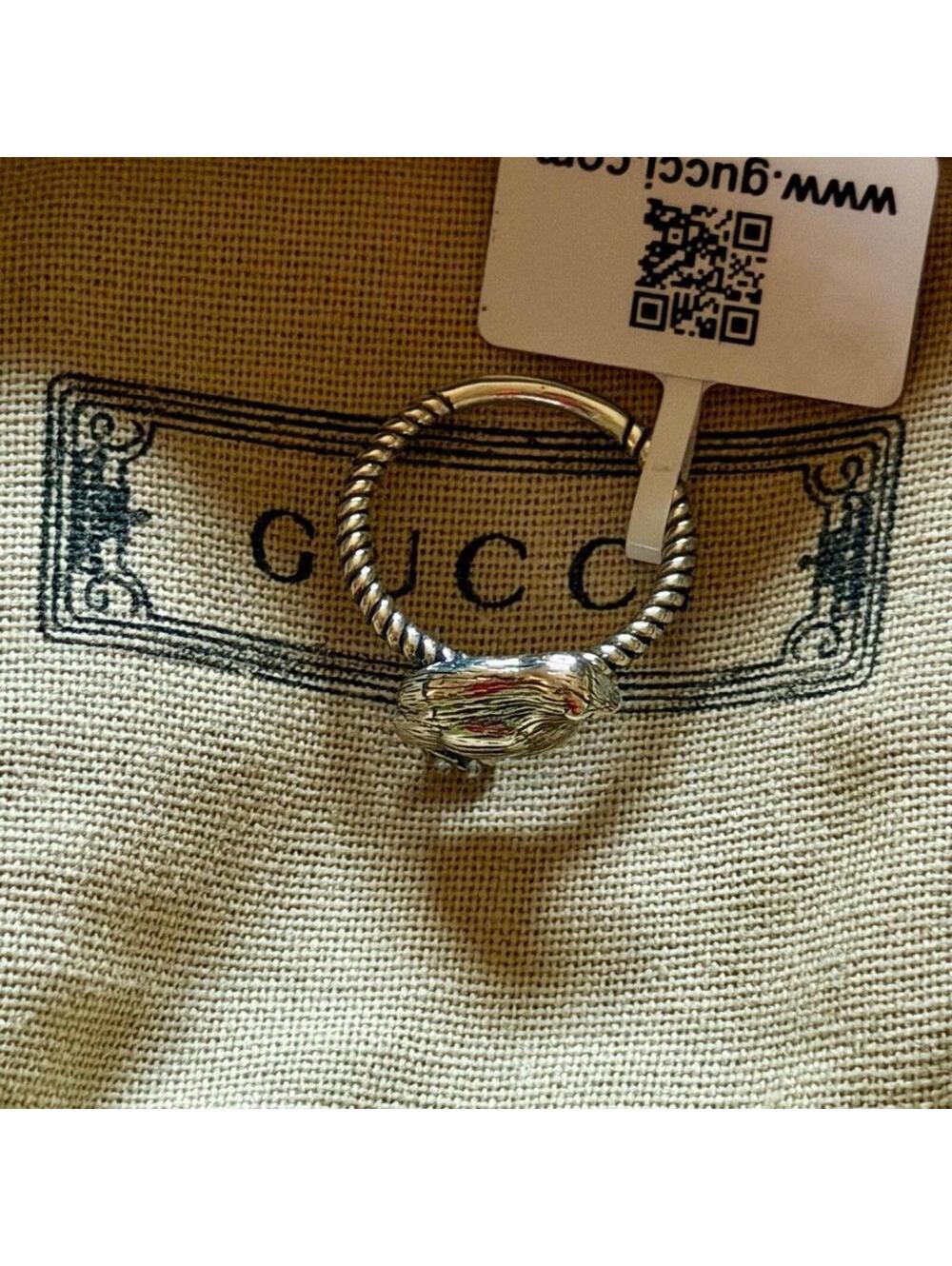 Women's Gucci Silver Bird Ring One Size